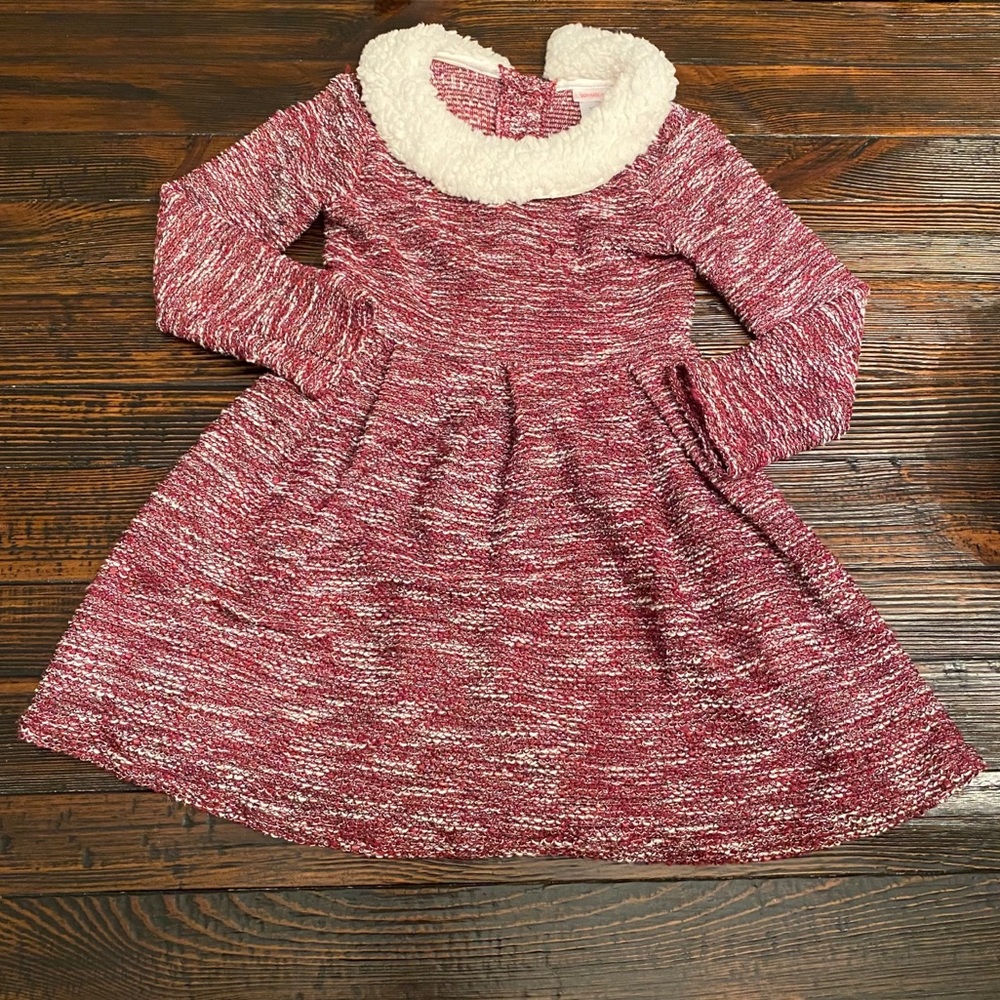 Girls Red and White Dress EUC sz 5